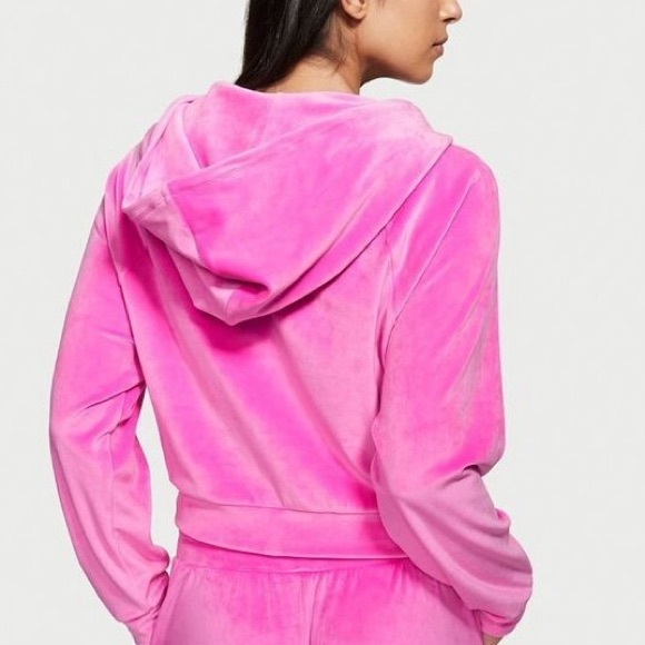Victoria’s Secret Velour Crop Hoodie - Picture 2 of 10